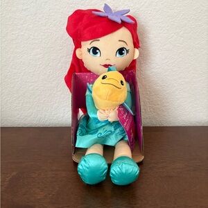 Disney Princess Lil' Friends Ariel & Flounder Plush Doll (14")